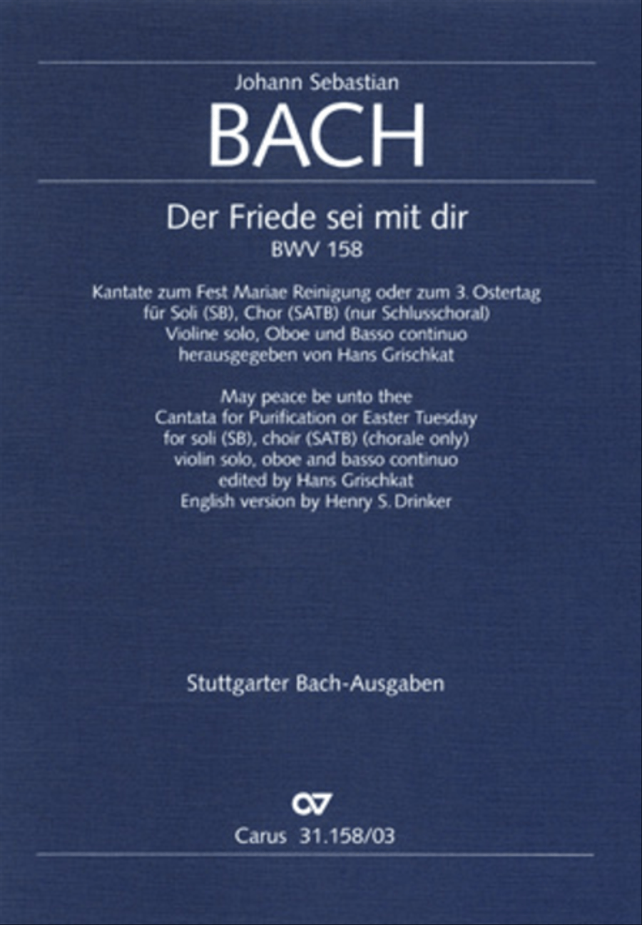 May Peace be unto you (Der Friede sei mit dir) 4-Part scores gallery preview page 1
