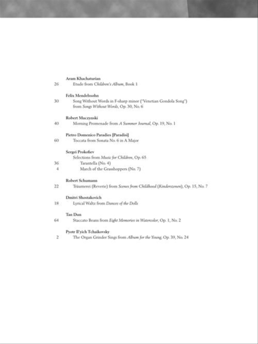 Baroque to Modern: Upper Intermediate Level Piano Solo scores gallery preview page 5