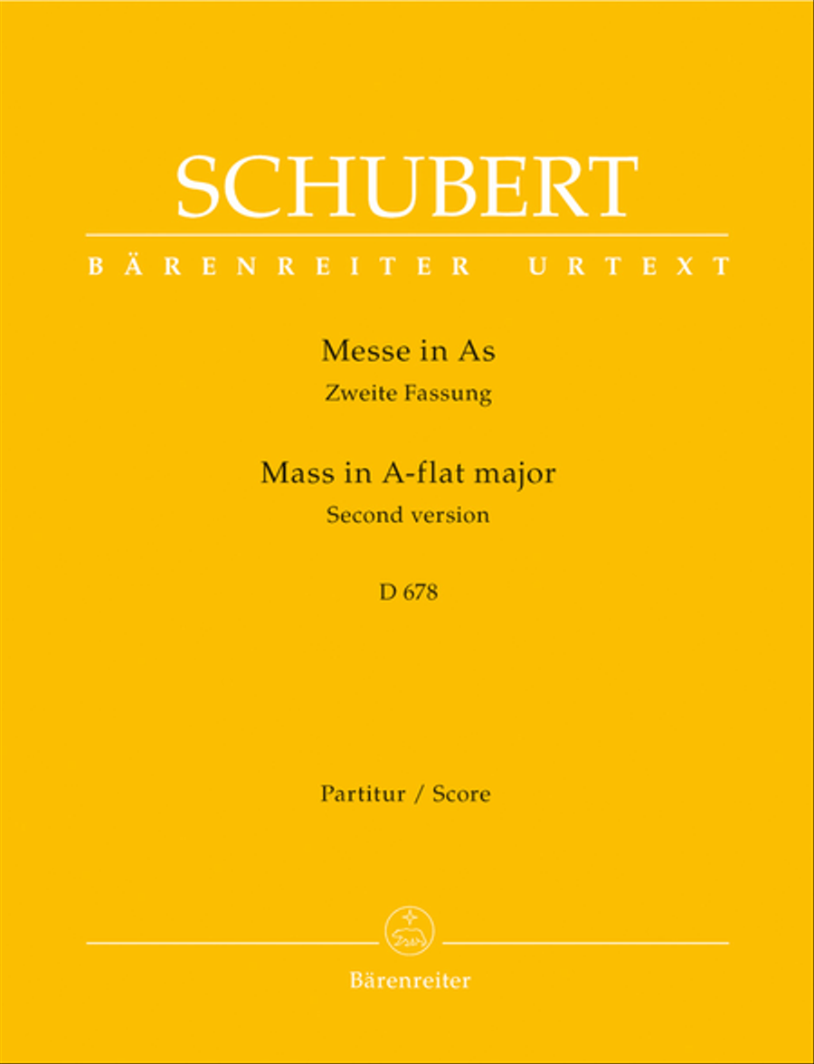 Missa A flat major D 678 4-Part scores gallery preview page 1