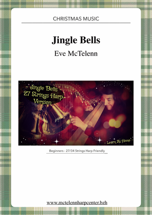 Book cover for Jingle Bells - Vive Le Vent / Christmas Carol - beginner & 27 String Harp | McTelenn Harp Center