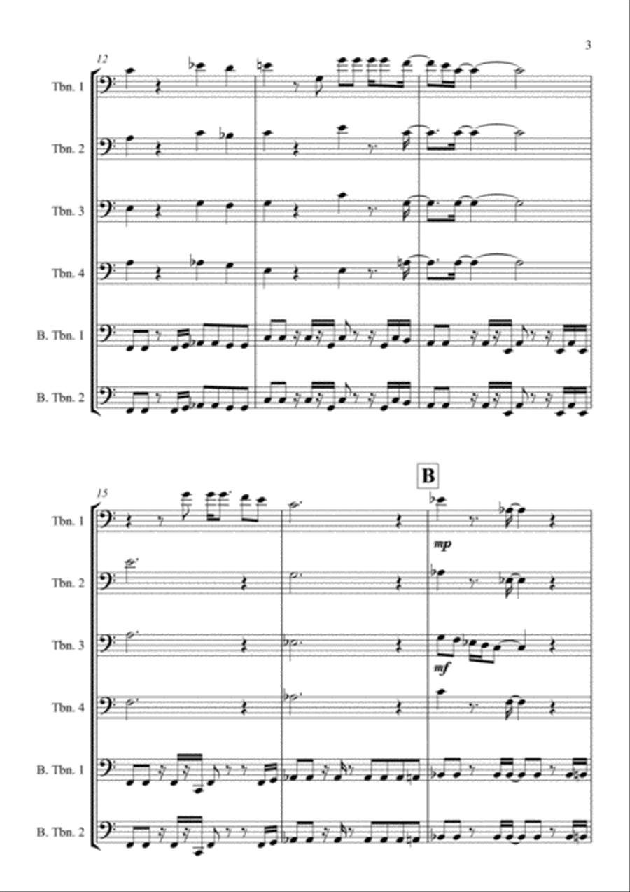 Lovely Day Lovely Day Brass Ensemble scores gallery preview page 4