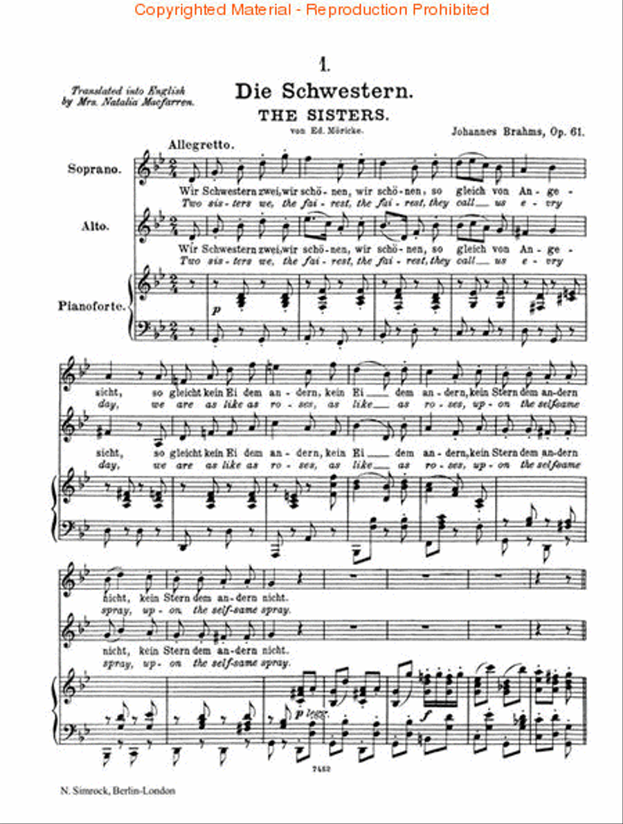 Four Duets, Op. 61 SA scores gallery preview page 2