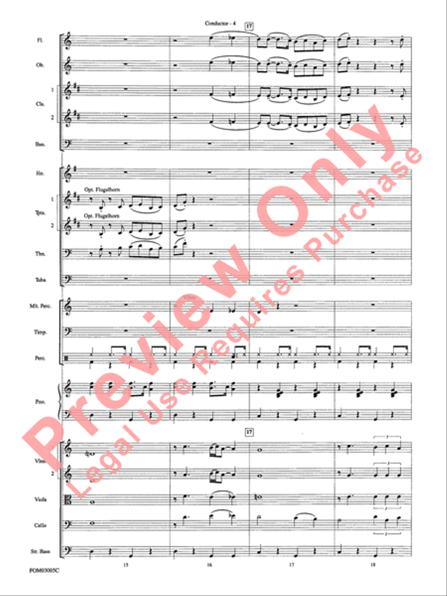 New York, New York, Theme from Full Orchestra scores gallery preview page 6