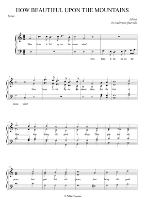 How Beautiful Upon The Mountains - Traditional Christmas Choral - SATB