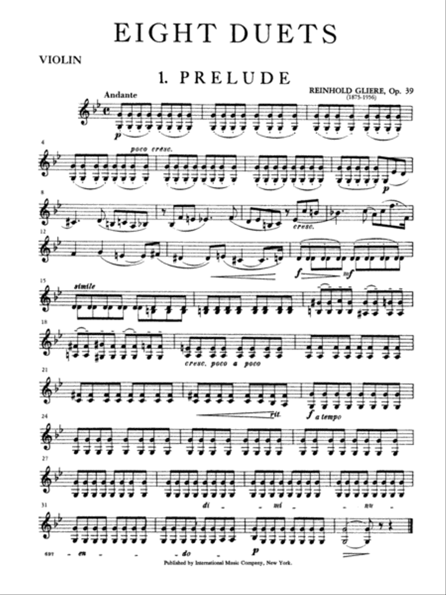 Eight Duets, Opus 39 Cello scores gallery preview page 2