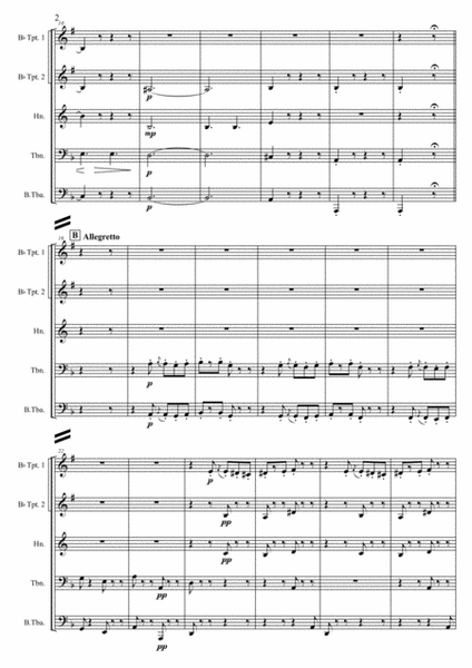 C. Gounod - Marche funebre d'une marionnette, arr. for Brass quintet image number null