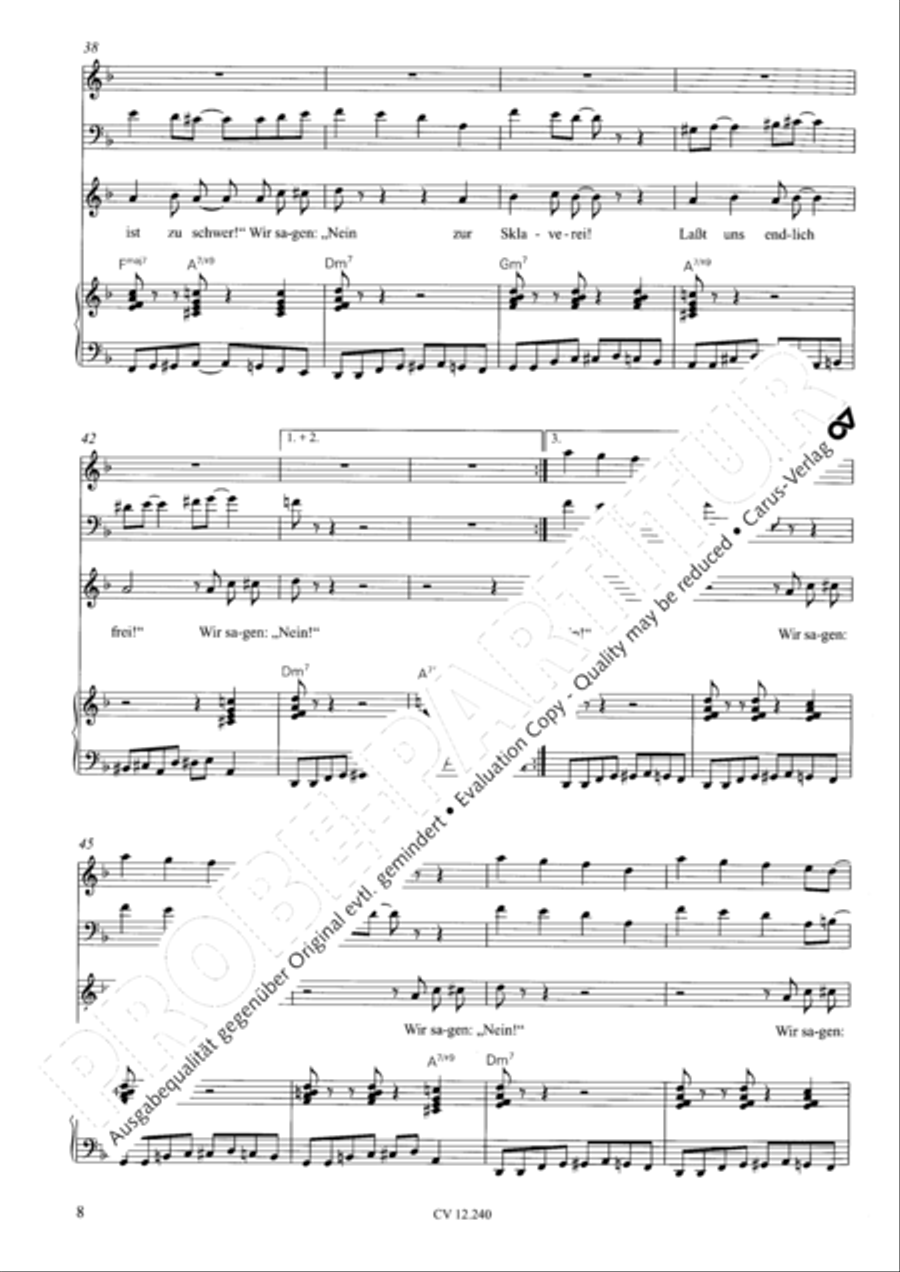 Israel in Agypten Children's Choir scores gallery preview page 9