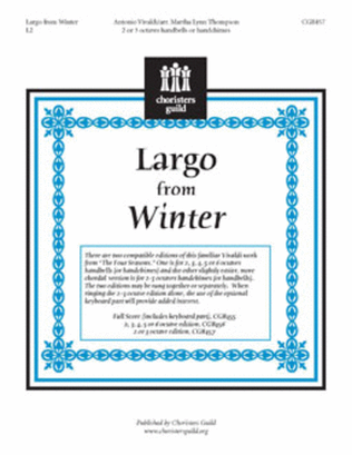 Book cover for Largo from Winter - 2-3 octave Score