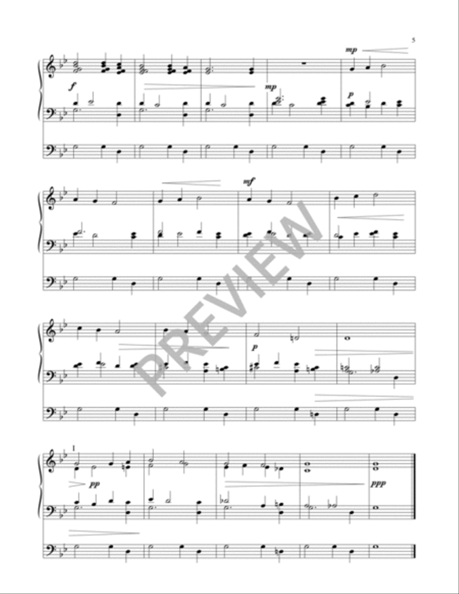 Five Preludes on Early American Tunes Organ scores gallery preview page 7