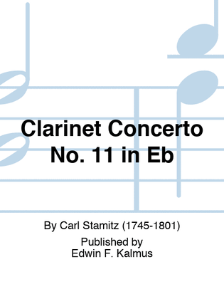Book cover for Clarinet Concerto No. 11 in Eb