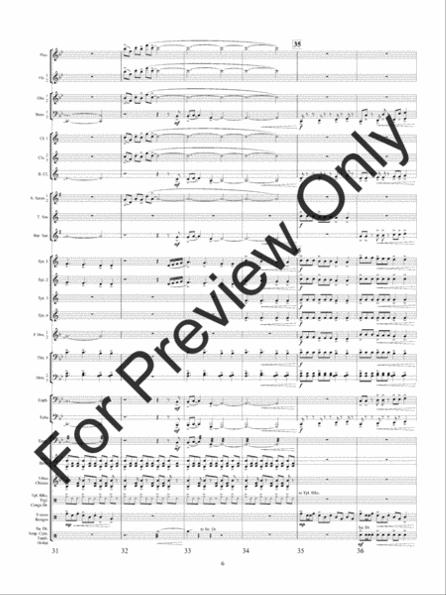 Quintology (Score) Quintology (Score) Concert Band scores gallery preview page 9