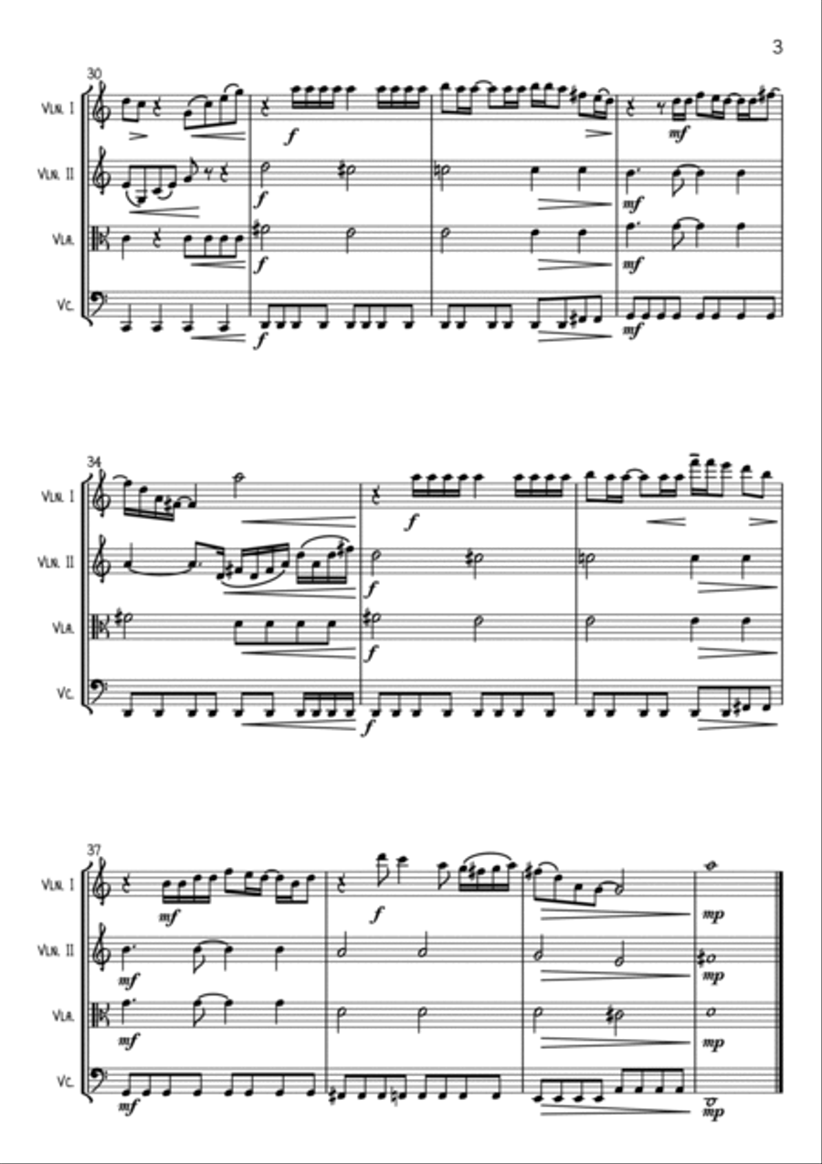Maybe I'm Amazed String Quartet scores gallery preview page 3
