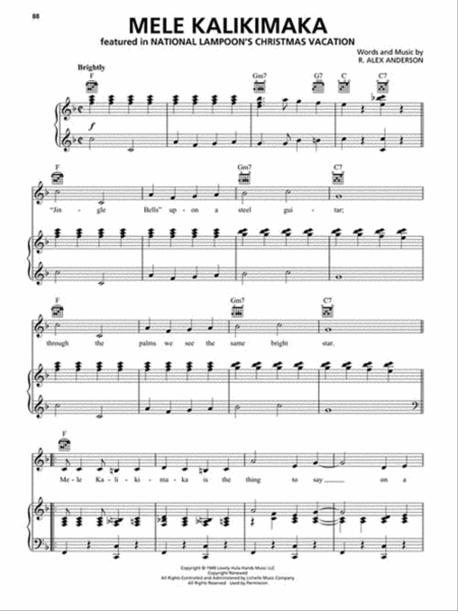Christmas Movie Songs Piano, Vocal, Guitar scores gallery preview page 4