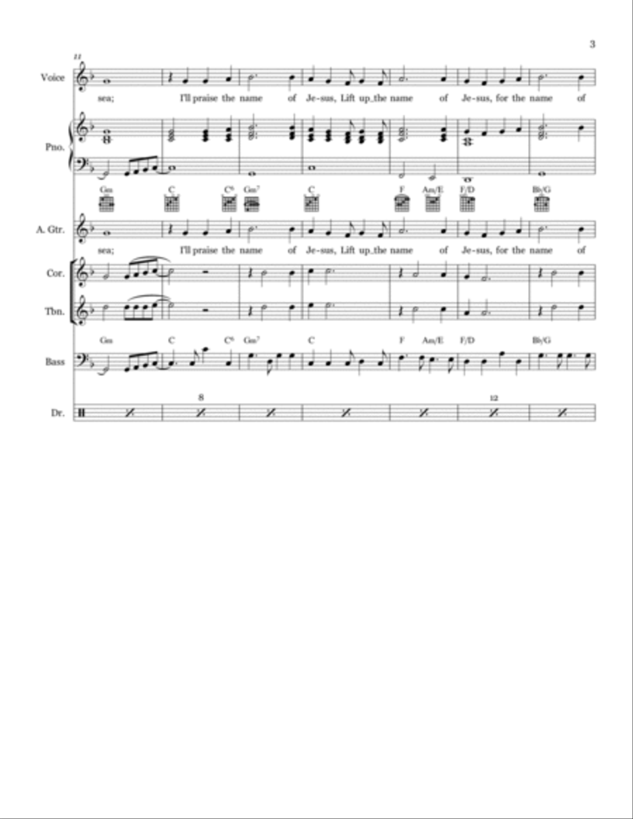 Wherever I am Small Ensemble scores gallery preview page 3