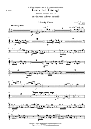 Carson Cooman Enchanted Tracings (Piano Concerto No. 2) (2008) for solo piano and wind ensemble, obo