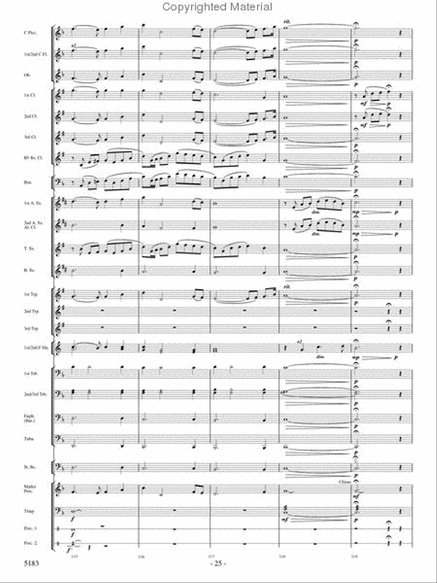 Portrait of Freedom Concert Band scores gallery preview page 24