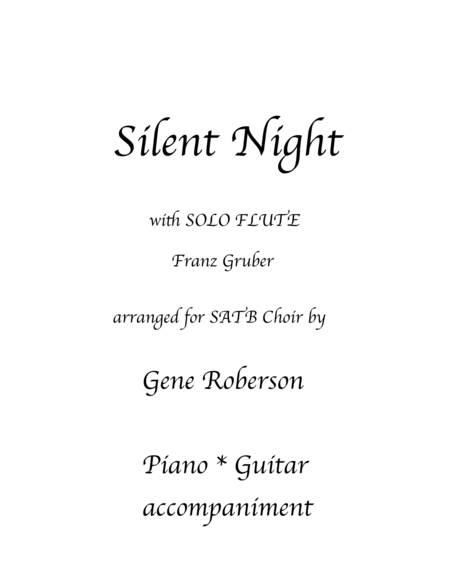 Silent Night with Flute Solo