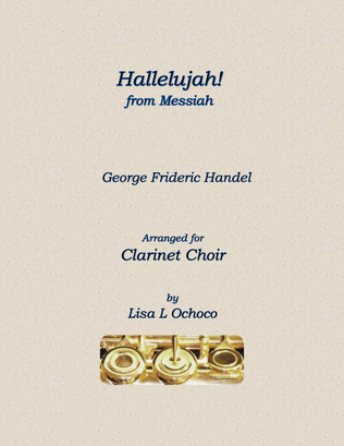 Book cover for Hallelujah from The Messiah for Clarinet Choir