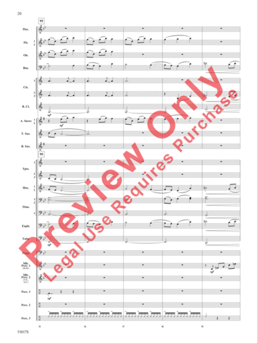 Lucid Dreams Concert Band scores gallery preview page 21