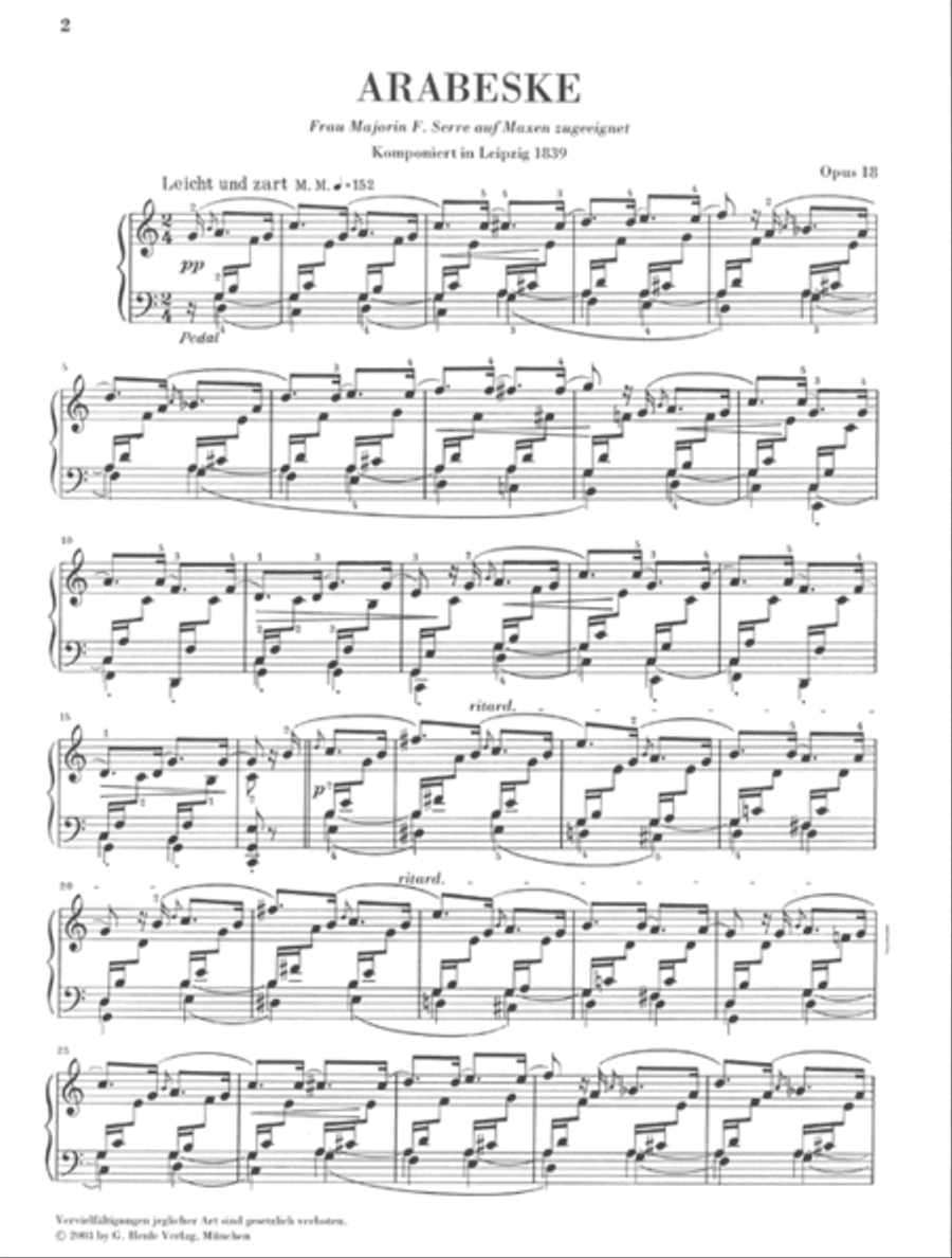 Arabesque C Major Op. 18 Arabesque C Major Op. 18 Harpsichord scores gallery preview page 2
