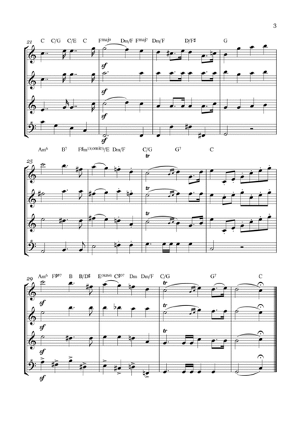 Wedding March - For Recorder Quartet - With chords image number null