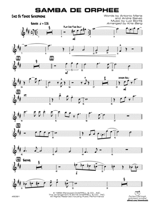Samba de Orphee: 2nd B-flat Tenor Saxophone