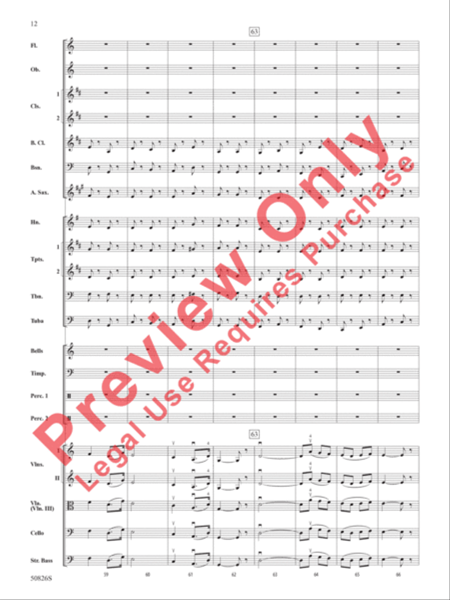 Overture from Carmen Full Orchestra scores gallery preview page 13