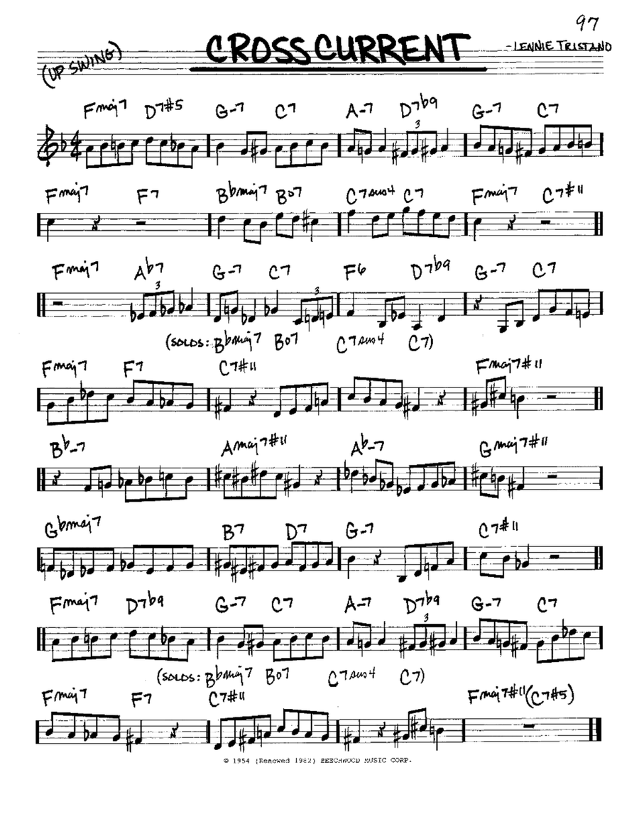 Crosscurrent C Instrument scores gallery preview page 1