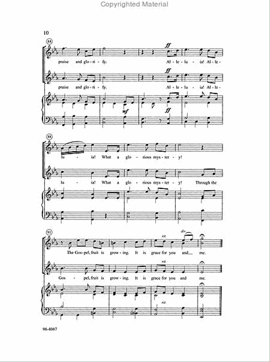 Blessed by God Beyond Description 4-Part scores gallery preview page 3