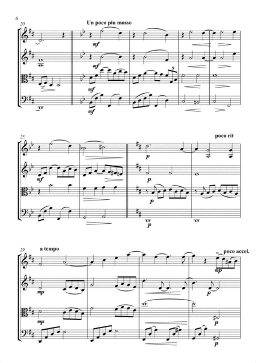 Smoke Gets In Your Eyes Smoke Gets In Your Eyes String Quartet scores gallery preview page 4