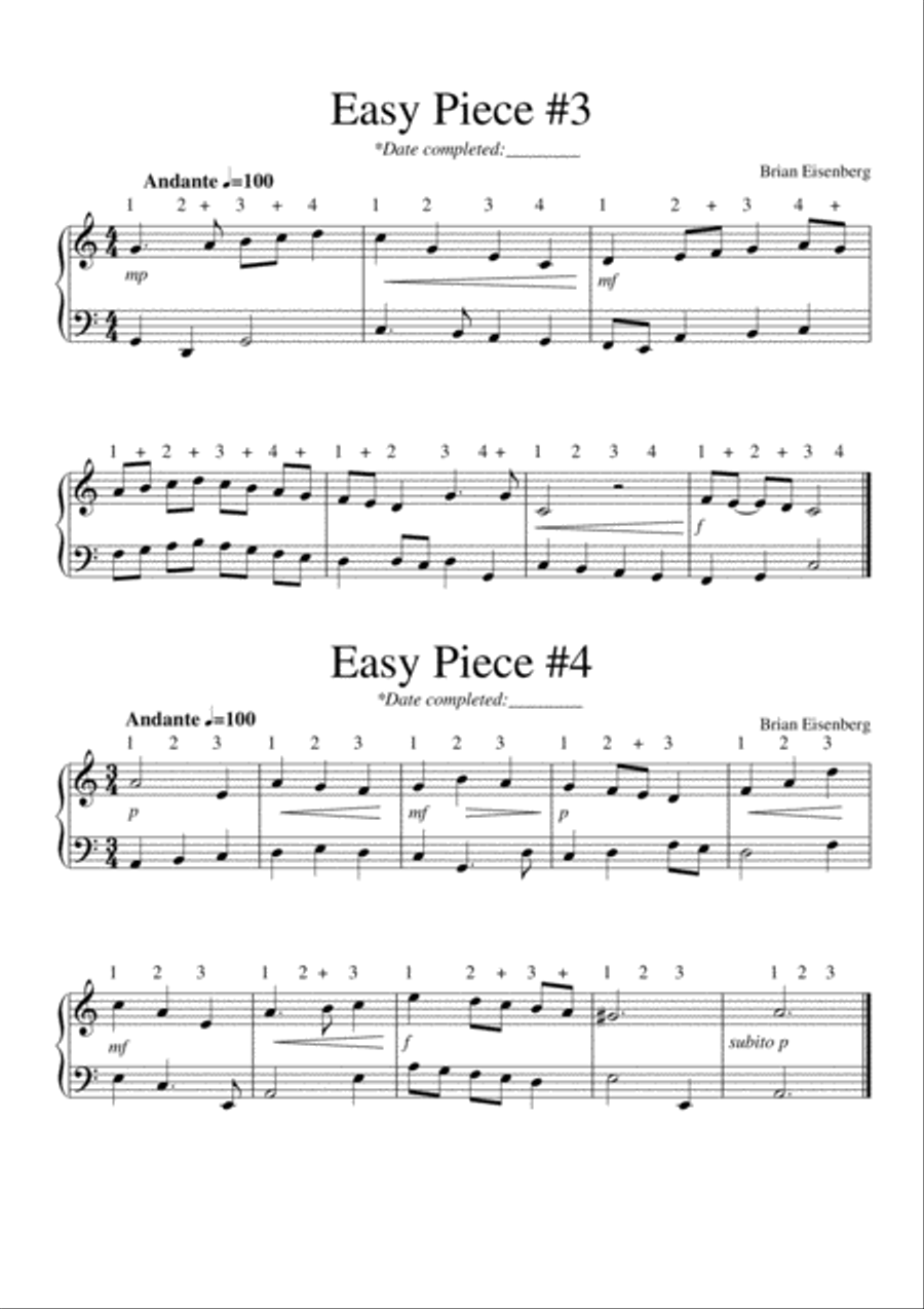 A Beginner's Piano Book