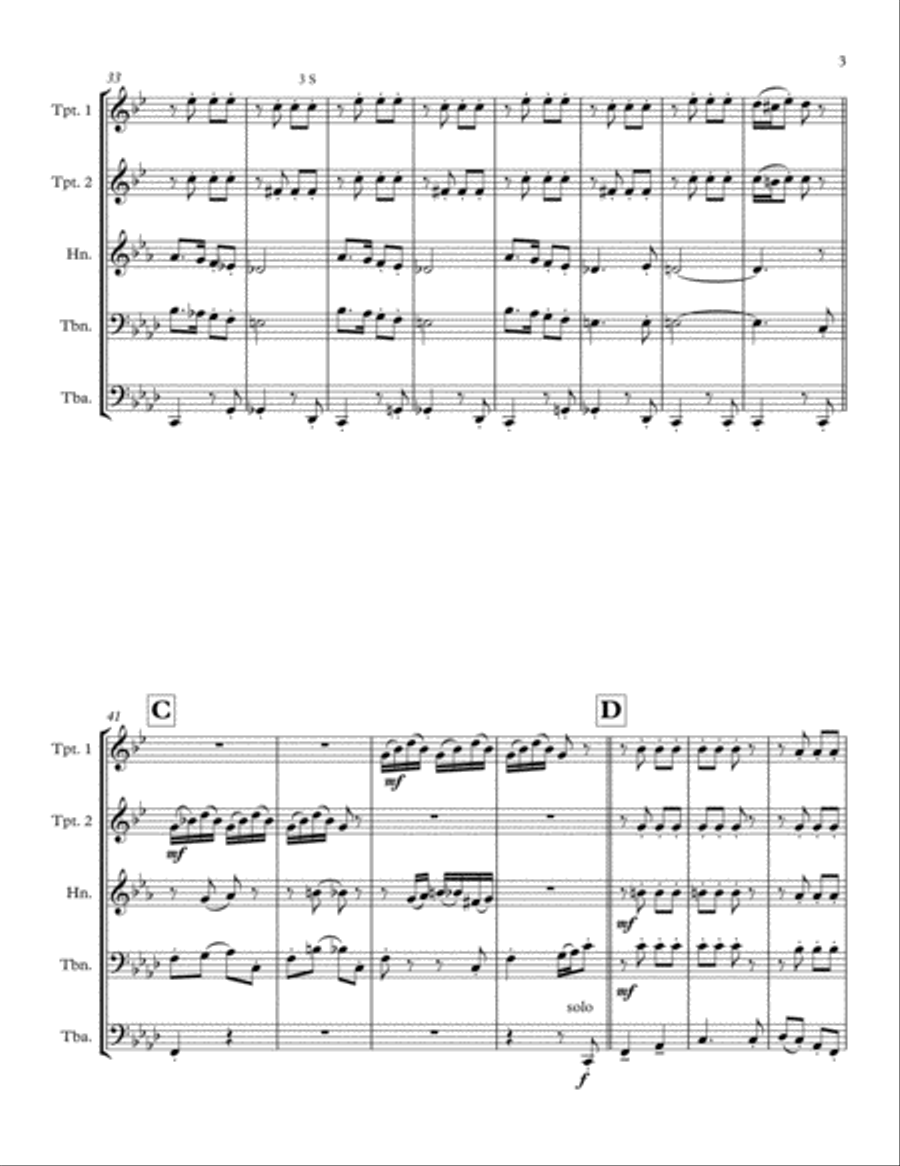 I Didn't Do It Brass Ensemble scores gallery preview page 3