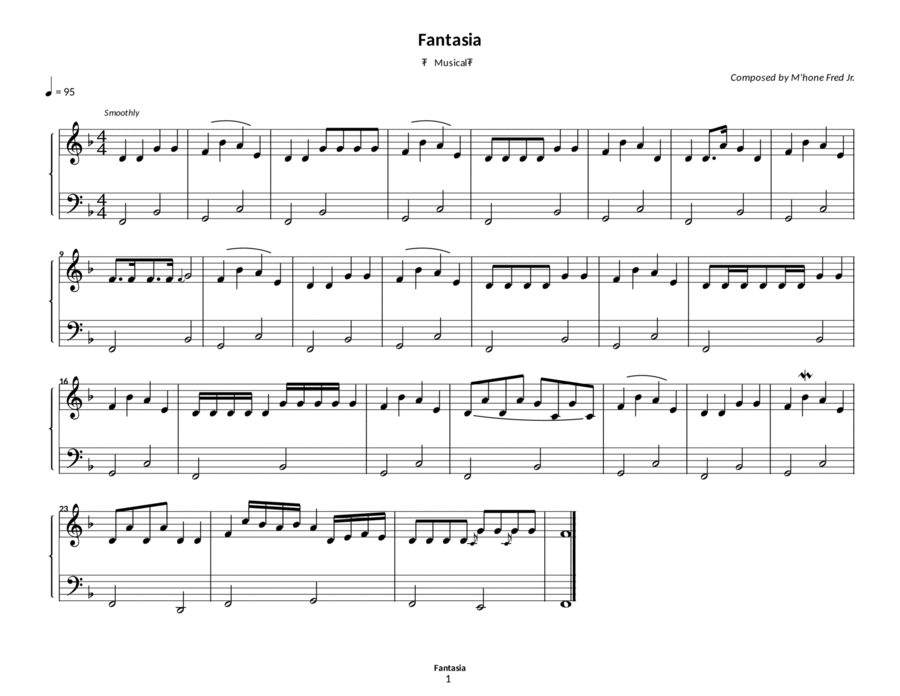 Fantasia Voice scores gallery preview page 1