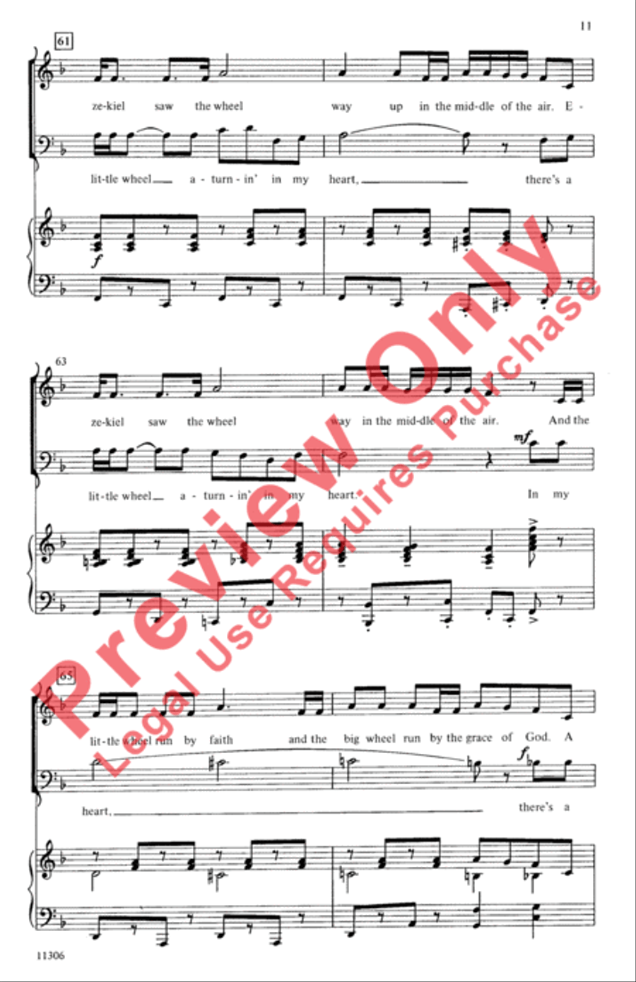 Ezekiel's Wheel Ezekiel's Wheel 3-Part scores gallery preview page 11