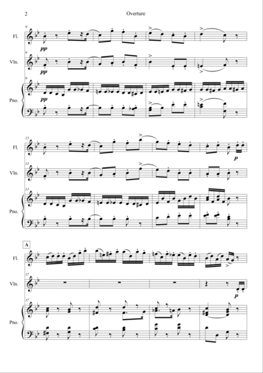 Nutcracker Op.71a Overture Violin scores gallery preview page 2