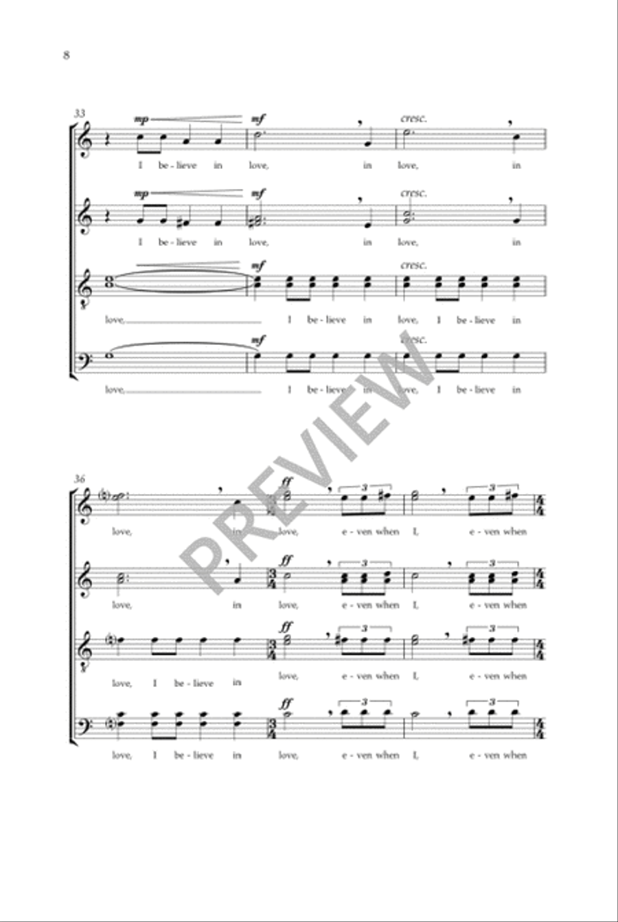 Even When He Is Silent - SATB divisi Divisi scores gallery preview page 9