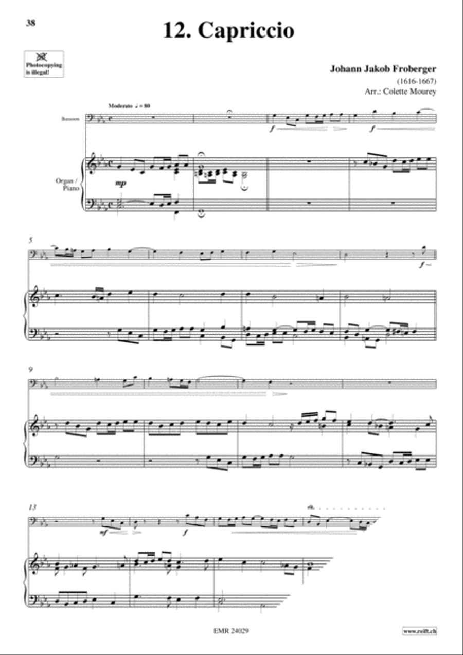 40 Greatest Baroque Hits Volume 1 Bassoon Solo scores gallery preview page 14