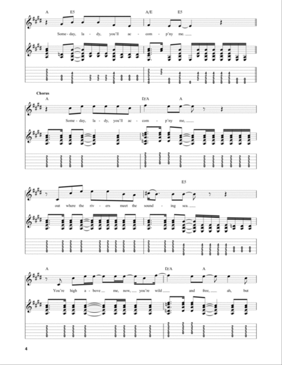 You'll Accomp'ny Me Electric Guitar scores gallery preview page 4