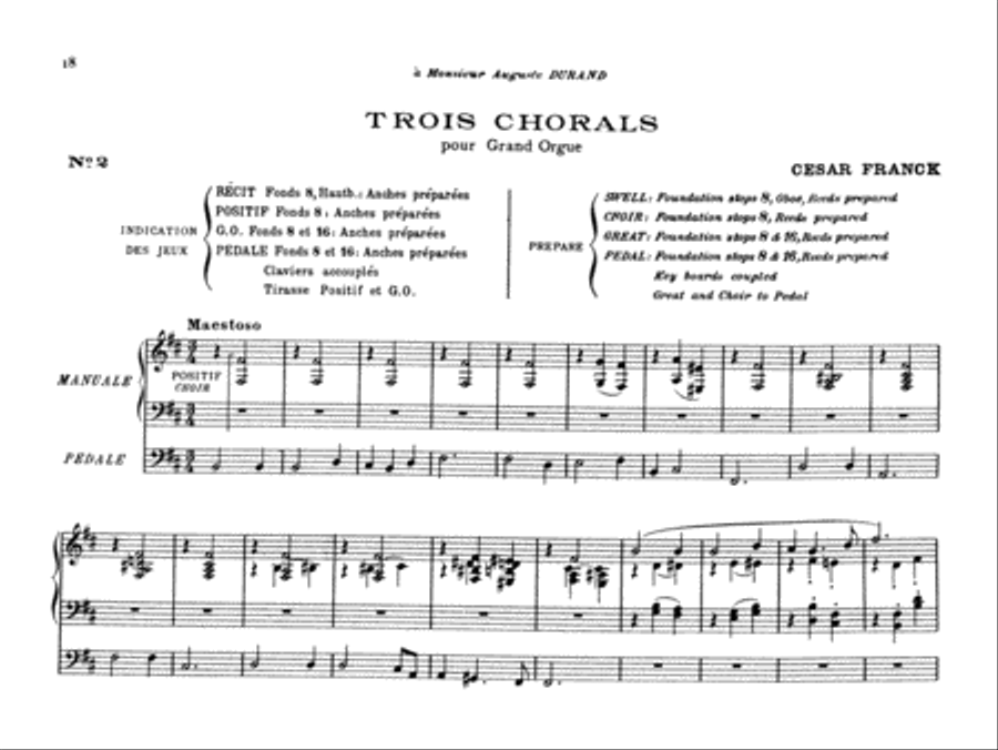 Franck: Complete Organ Works, Volume IV Choir scores gallery preview page 1