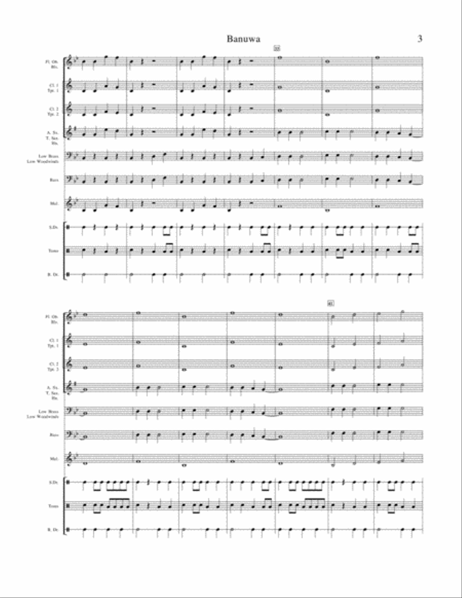 Banuwa Concert Band scores gallery preview page 4
