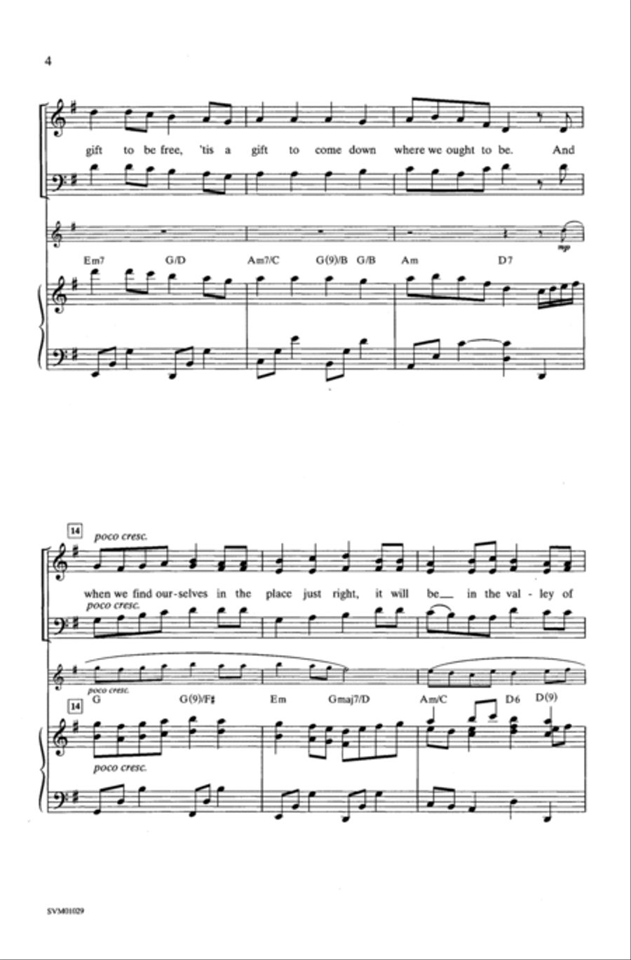 Simple Gifts 3-Part scores gallery preview page 3