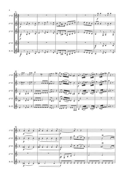 Clarinet Choir: Haydn's Divertimento nº1 in B-flat major image number null