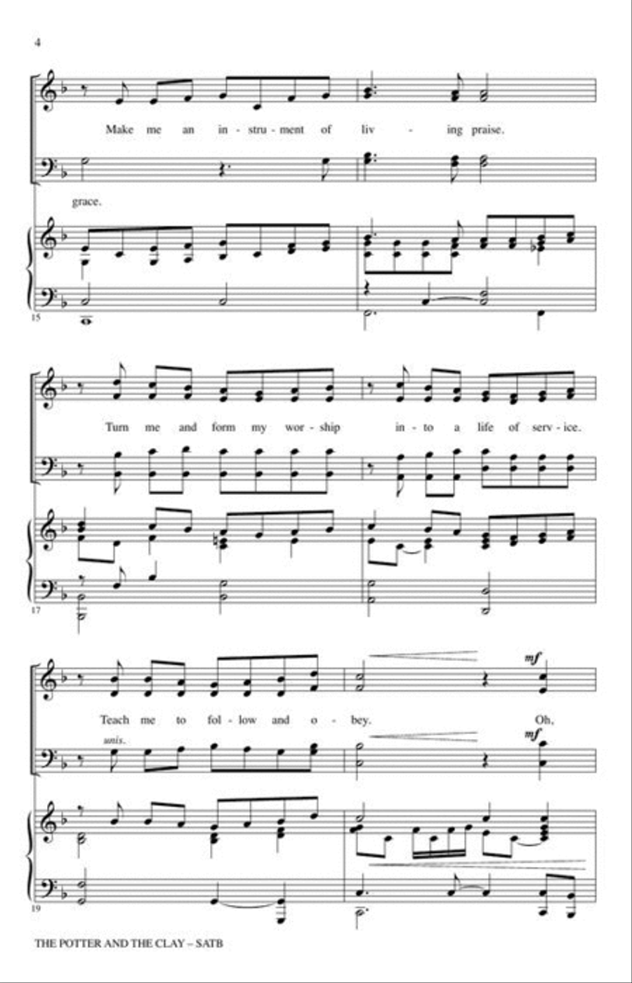 The Potter and the Clay 4-Part scores gallery preview page 4