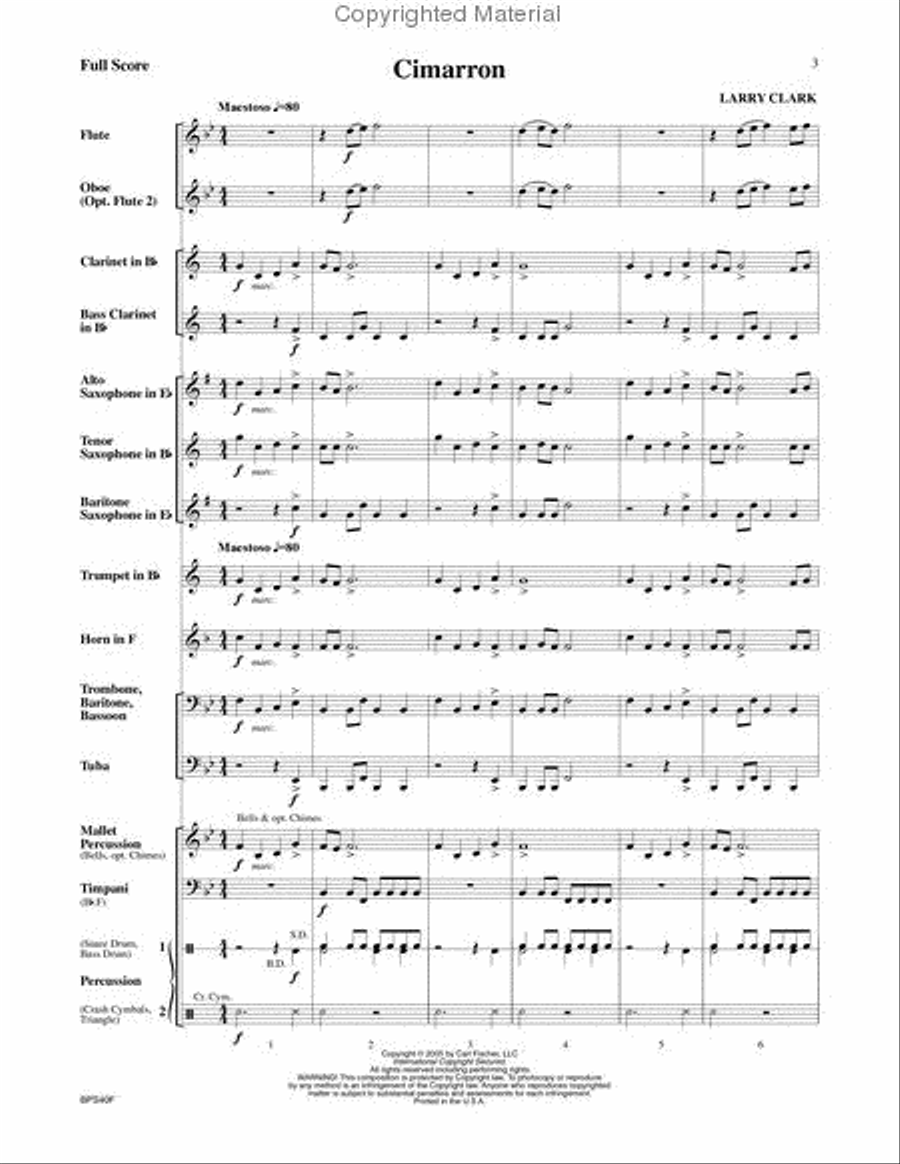 Cimarron Cimarron Concert Band scores gallery preview page 2