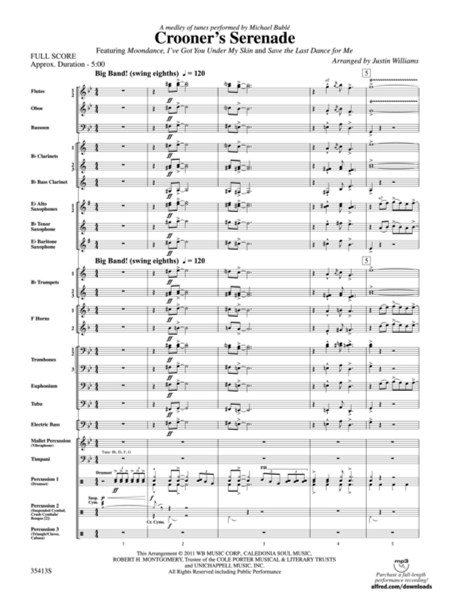 Crooner's Serenade Concert Band scores gallery preview page 2