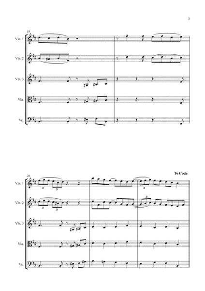 Carol of the Bells (Ukrainian Bell Carol) - Jazz Arrangement for String Quartet image number null