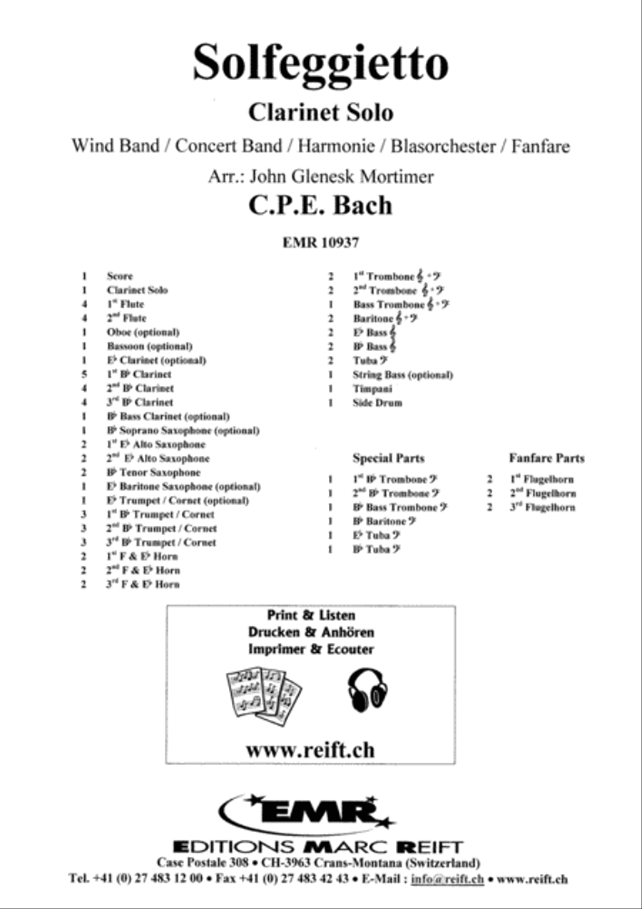 Solfeggietto Solfeggietto Concert Band scores gallery preview page 2