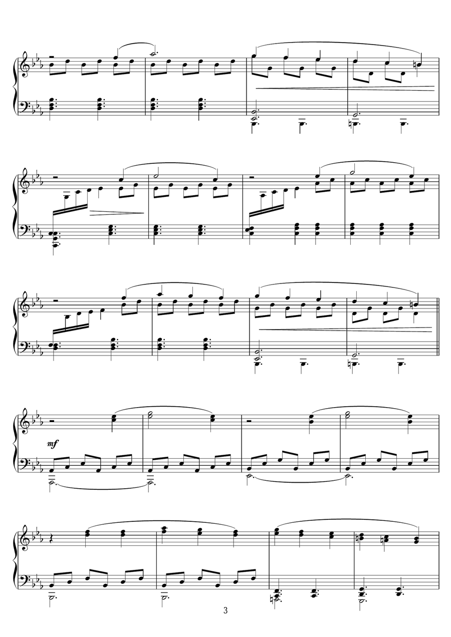 Opening (from 'Carol') Piano Solo scores gallery preview page 3