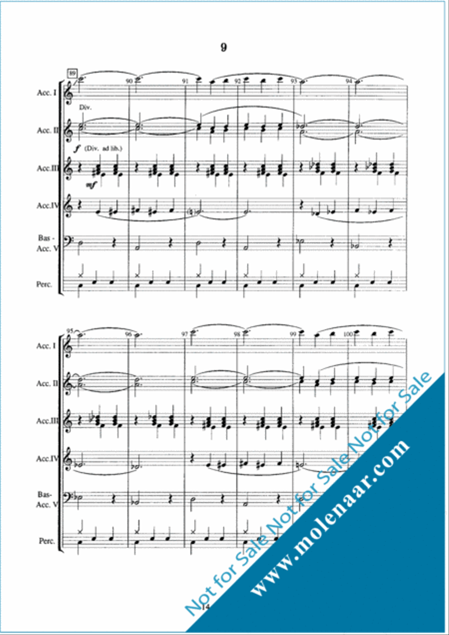 Le Jour D'Accordeon Accordion Orchestra scores gallery preview page 13