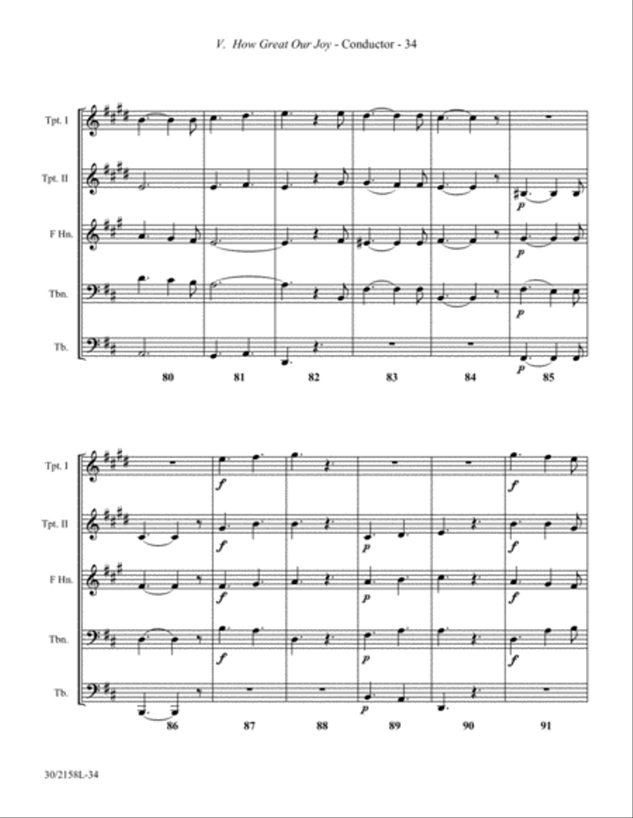 Christmas Suite for Brass Quintet Brass Quintet scores gallery preview page 31